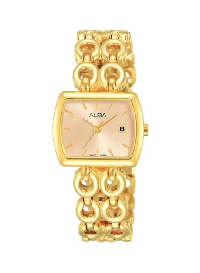 ألبا ساعة يد بعقارب بسوار من الاستانلس ستيل طراز AH7Q66X1 women - Image 1