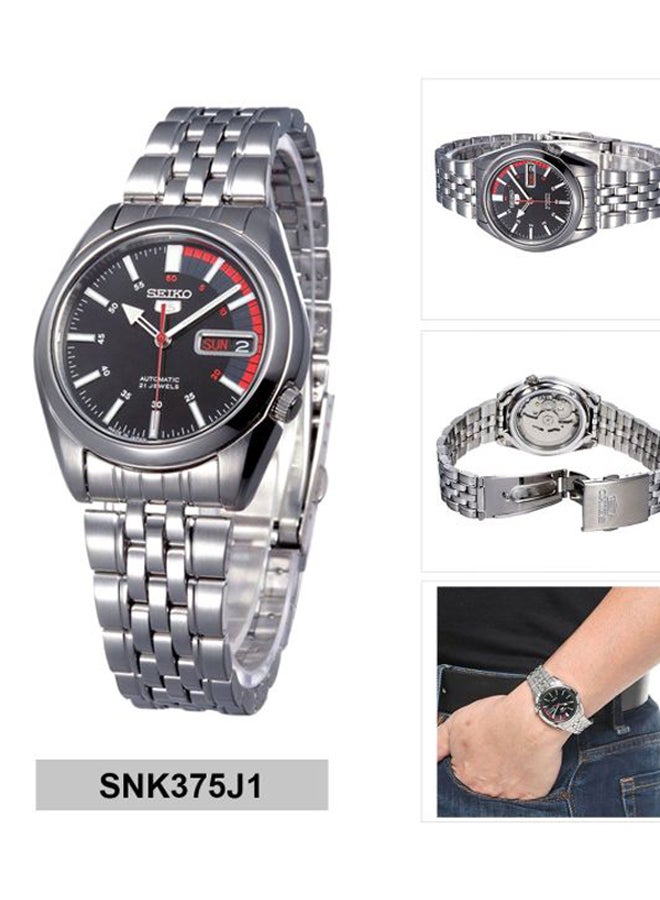 Men's Series 5 Automatic Black Dial Wrist Watch SNK375J1 - v1598264707/N11086499A_6