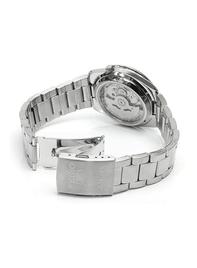 Seiko Men's Series 5 Round Shape Stainless Steel Analog Wrist Watch 36 mm - Silver - SNKE01J1  - Image 2