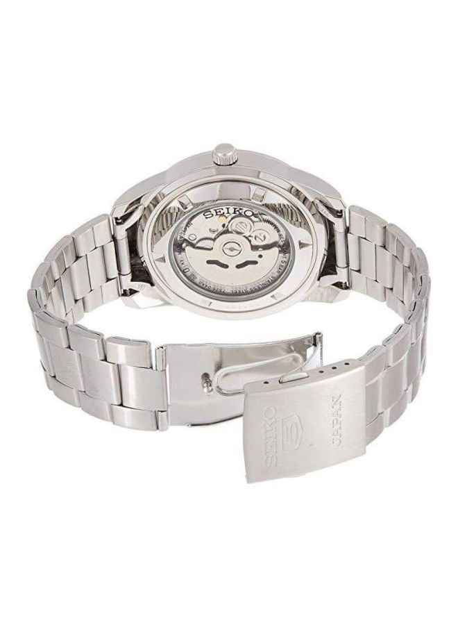 Seiko Men's Series 5 Round Shape Stainless Steel Analog Wrist Watch 43 mm - Silver - SNKN09J1  - Image 2