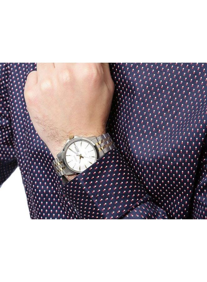 سيتيزن ساعة يد بعقارب بسوار من الاستانلس ستيل طراز BF2018-52A men - Image 4