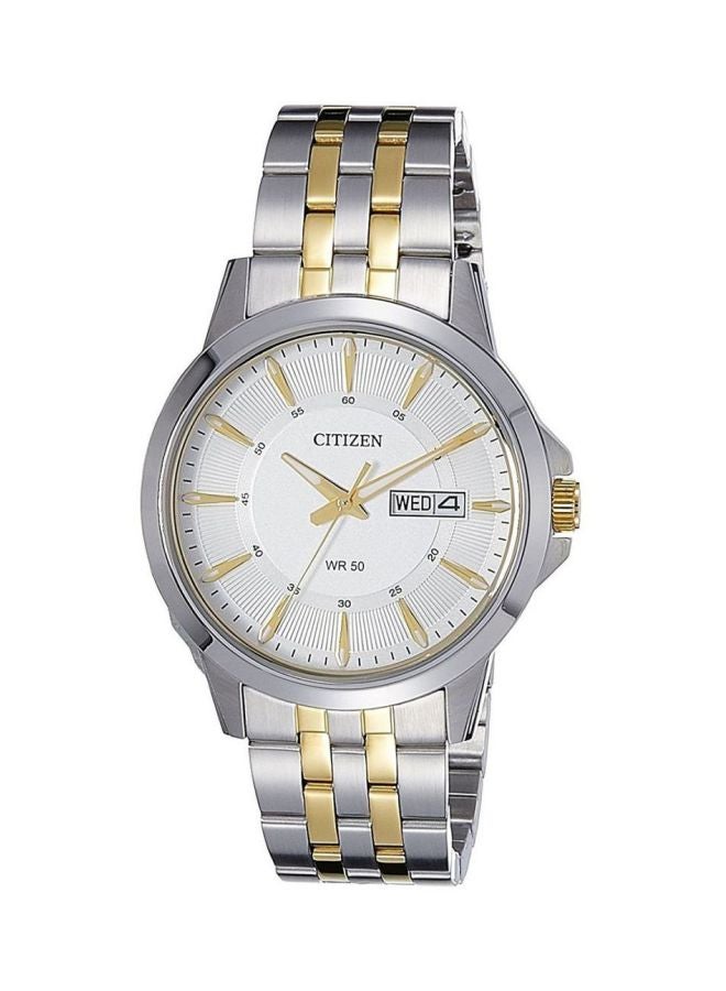 سيتيزن ساعة يد بعقارب بسوار من الاستانلس ستيل طراز BF2018-52A men - Image 1