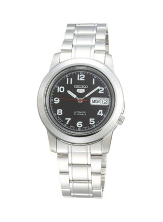 Men's Series 5 Round Shape Stainless Steel Analog Wrist Watch 38 mm - Silver - SNKK35J1 - v1598264898/N12072894A_1
