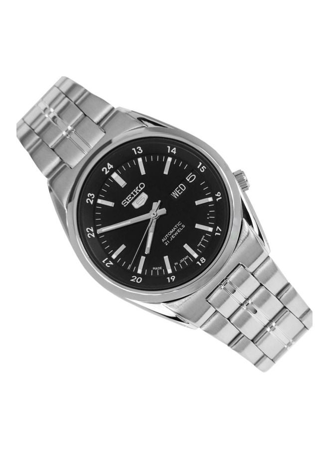 سيكو ساعة يد دائرية الشكل بعقارب وسوار من الستانلس ستيل مقاس 35 مم - لون فضي - طراز SNK567J1 للرجال - Image 2