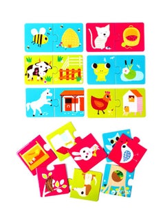 DJECO 10-Piece Habitat Puzzle Duo Set 18x12x6cm  - Image 1