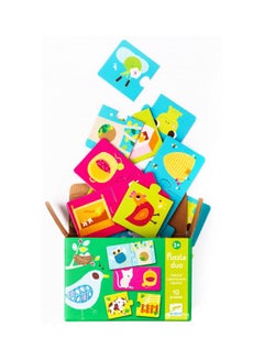 DJECO 10-Piece Habitat Puzzle Duo Set 18x12x6cm  - Image 3