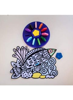 DJECO 12-Piece Flower Crayon  - Image 5