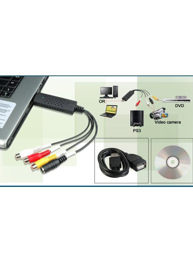 Easycap 4-Ports USB Audio And Video Adapter Black/Yellow/Red - Image 3