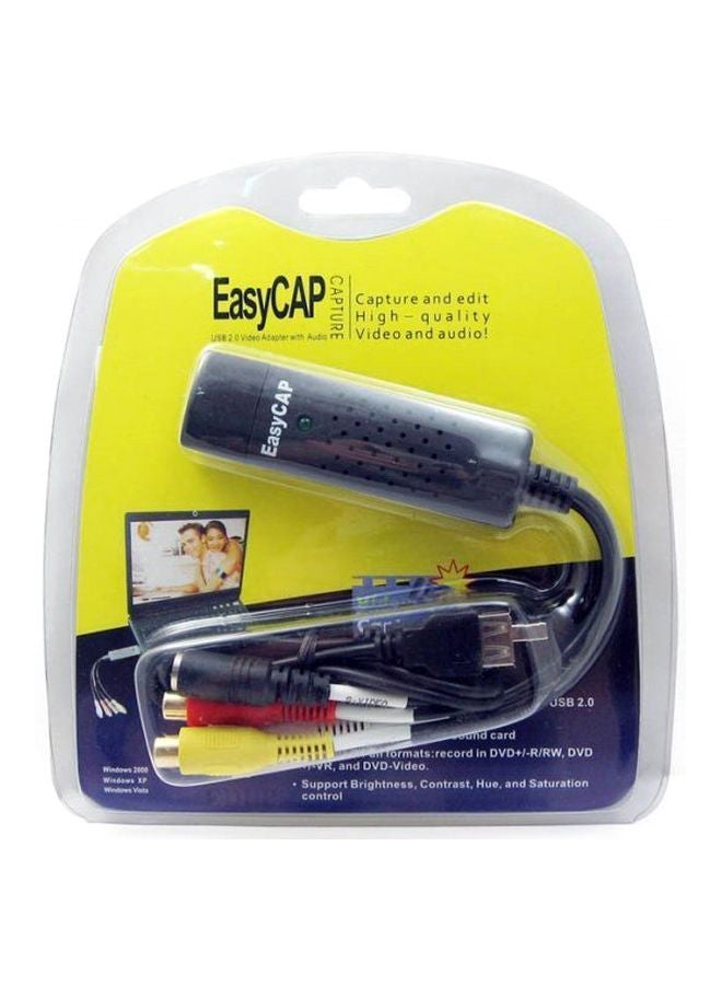 Easycap 4-Channel Video Audio Adapter Black/Yellow/Red - Image 1