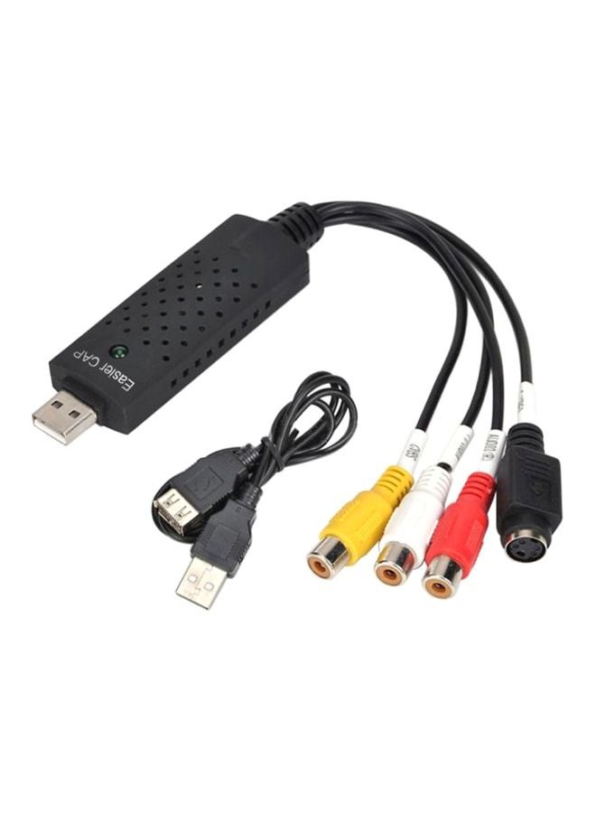 Easycap 4 Channel Video Audio Adapter Black/Yellow/Red - Image 1
