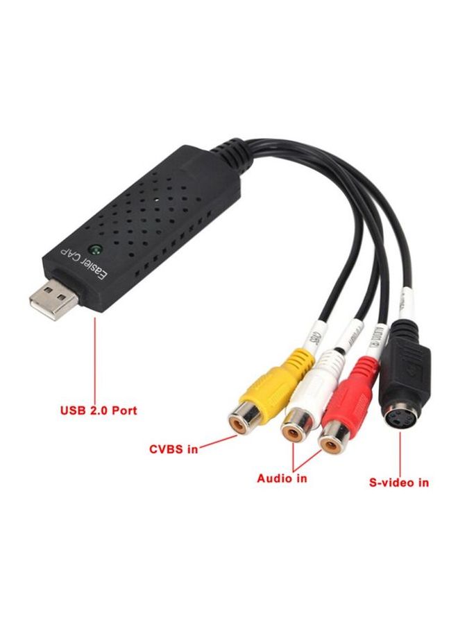 Easycap 4 Channel Video Audio Adapter Black/Yellow/Red - Image 3