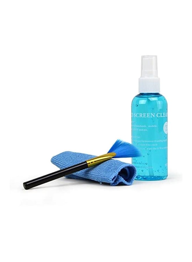 Handboss - 3-Piece Clean Pro Multi-Purpose LCD Cleaning Kit Blue/Black/Gold - Image 1