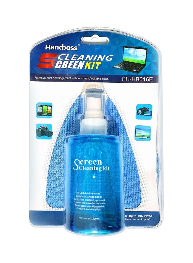هاند بوس مجموعة أدوات تنظيف شاشات LCD 200ملليلتر شفاف - Image 1
