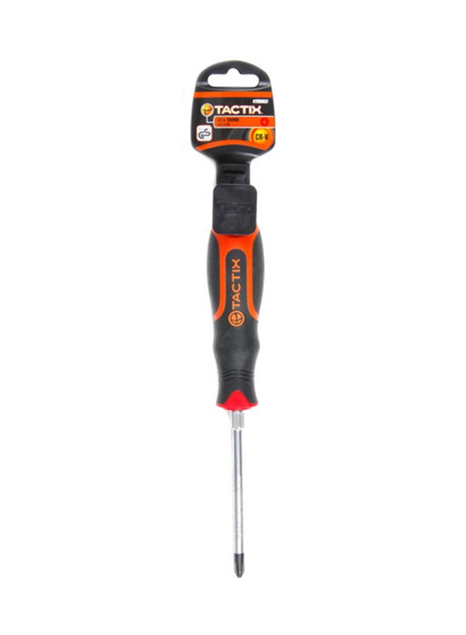 Tactix Tactix Screwdriver, PH #2 X 125mm (5 Inch), Non-Slip 3 Color Bi-Material Handle, Electrician Screwdriver, Magnetic Tip, Durable and Ergonomic Design- 205038 Multicolour  - Image 2