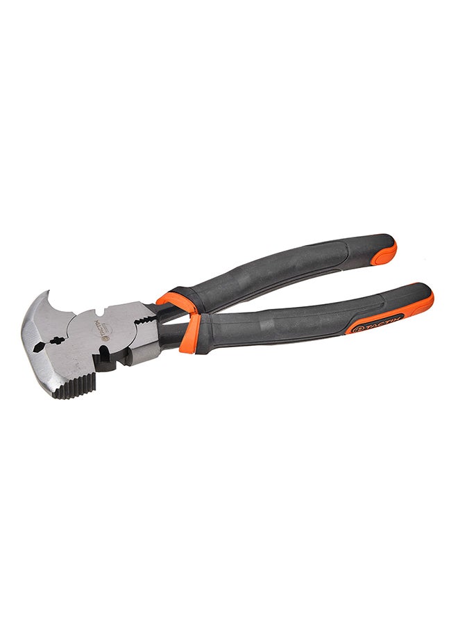 Tactix Tactix Fencing Pliers, 270mm (10.5 Inch), Multi Tool Fence Pliers, Fence Tools, Barbed Wire Fence Tools, Fencing Tools, Fence Cutter, Nail Puller Pliers, Staple Puller, Cutting Pliers- 200075 Multicolour  - Image 1