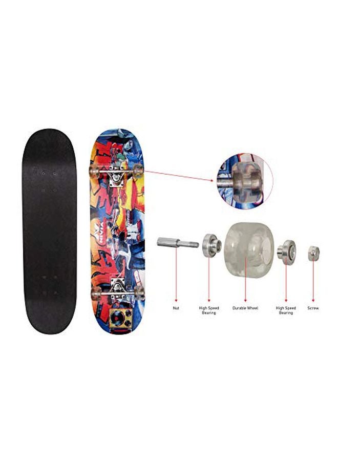 Nivia Printed Skateboard 31x8inch - Image 5