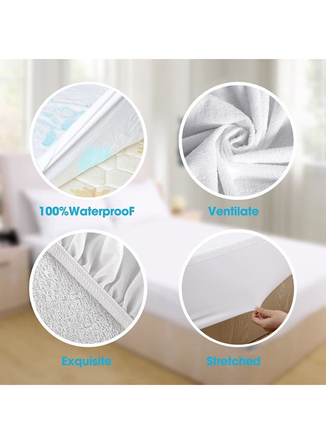 Banotex Waterproof Mattress Cover Cotton White 140x200cm - Image 5