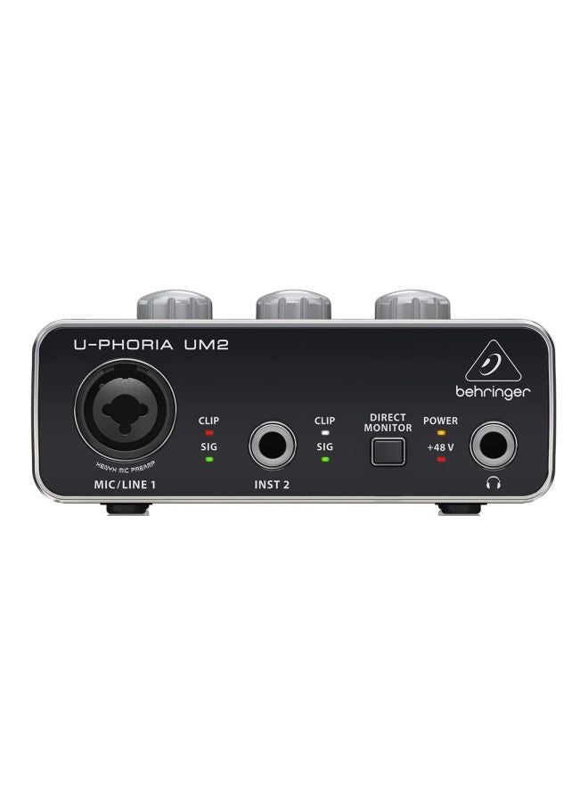 behringer UM2 U-Phoria Audio Jukeboxes 192162 Black - Image 2
