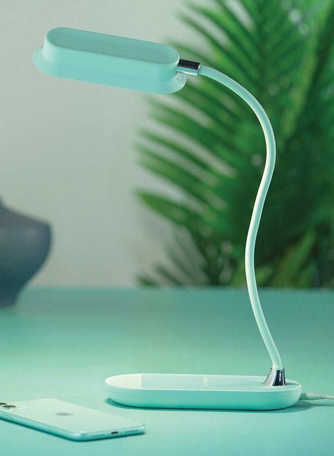 Momax - Wireless Charging Base With QLED Flex Mini Lamp Blue - Image 1