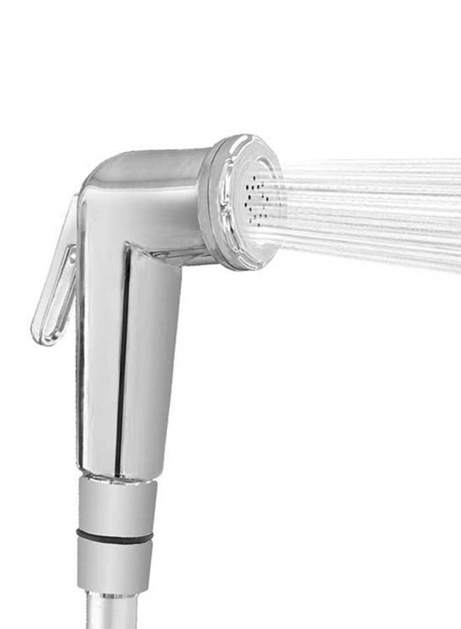 Generic - Toilet Hand Spray Shattaf With Hose And Hook Silver - Image 1