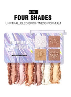 IMAGIC Contouring Bronzer Powder Highlighter White/Beige  - Image 2