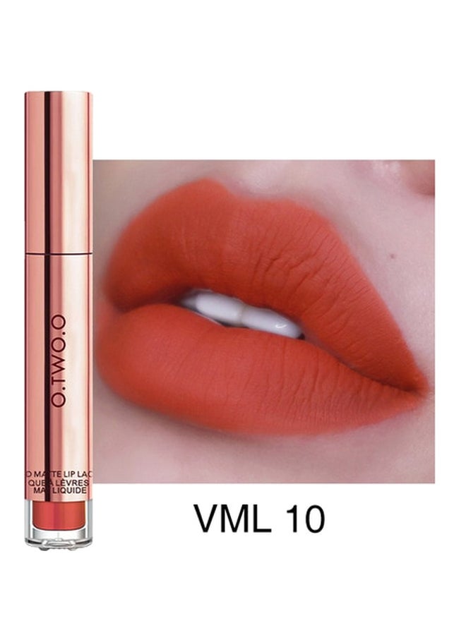 O.TWO.O Matte Liquid Lipstick Orange  - Image 2