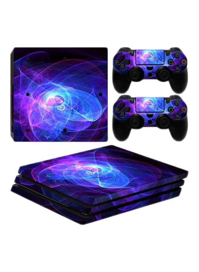 Decalac - 4-Piece Abstract Printed Sticker Cover For PS4 And 2 Controller Set - Image 1