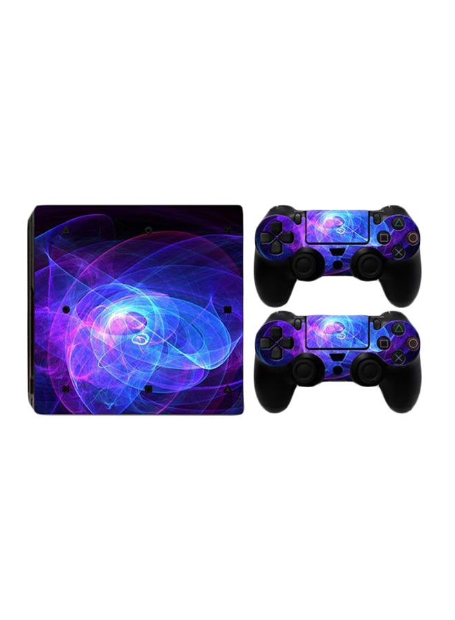 Decalac - 4-Piece Abstract Printed Sticker Cover For PS4 And 2 Controller Set - Image 1
