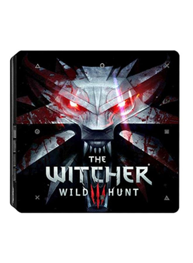 4-Piece The Witcher Wild Hunt Themed Console And Controller Sticker Set For PlayStation 4