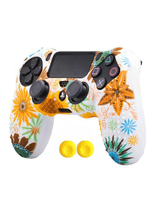 Decalac - Sunflower Printed Controller Cover With Button Caps For PlayStation 4 - Image 1