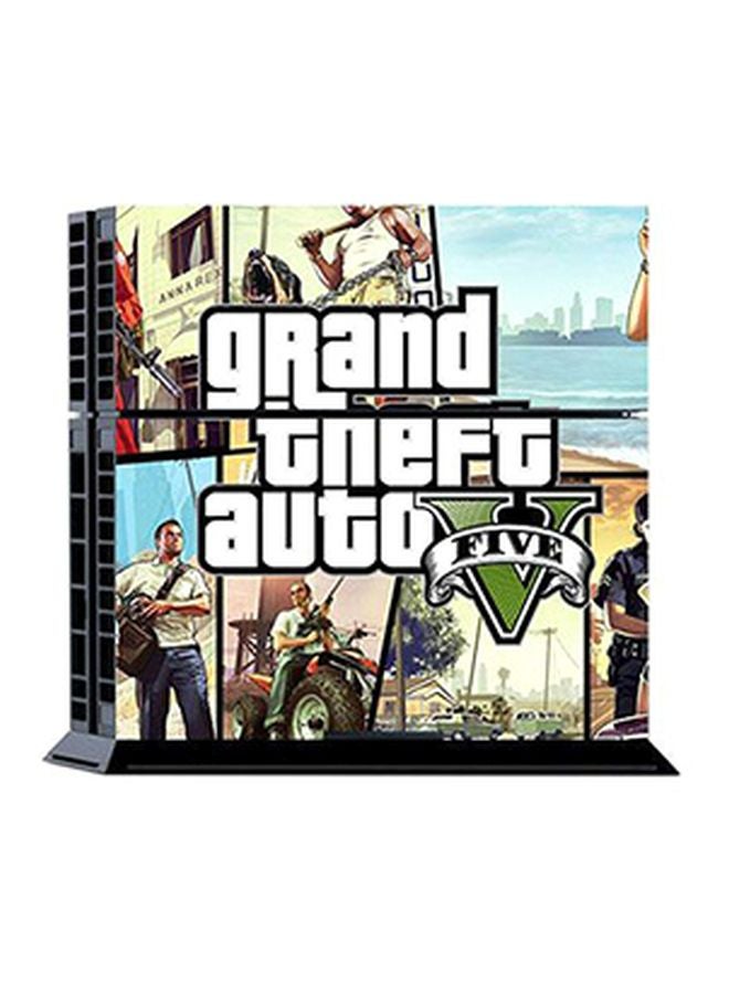 Decalac 4-Piece Grand Theft Auto Themed Console And Controller Sticker Set For PlayStation 4  - Image 2