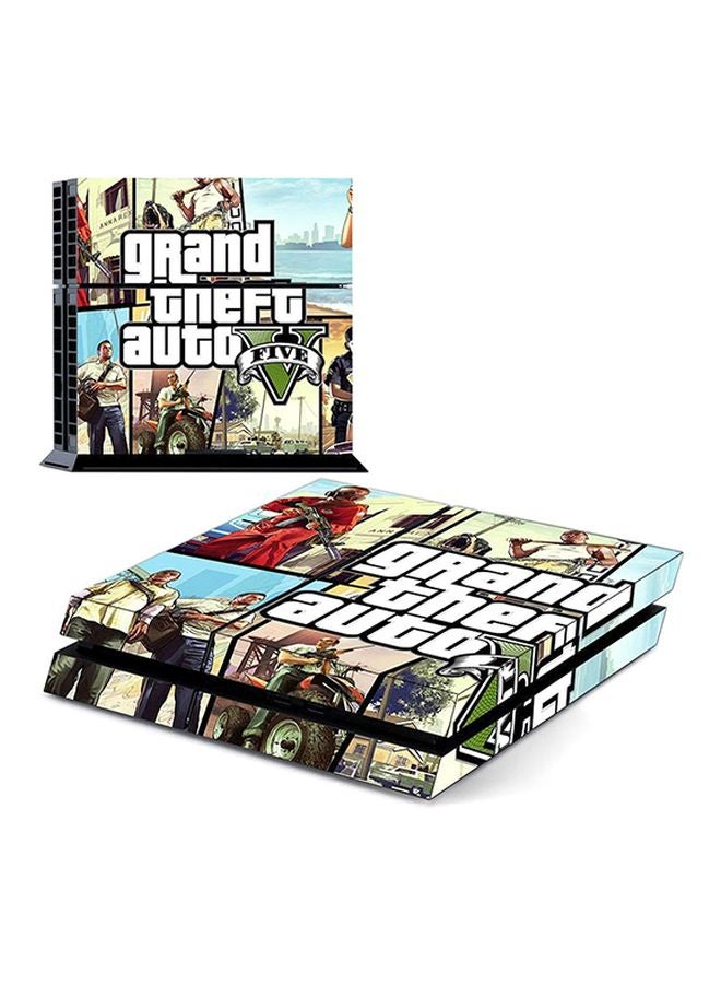 Decalac 4-Piece Grand Theft Auto Themed Console And Controller Sticker Set For PlayStation 4  - Image 3