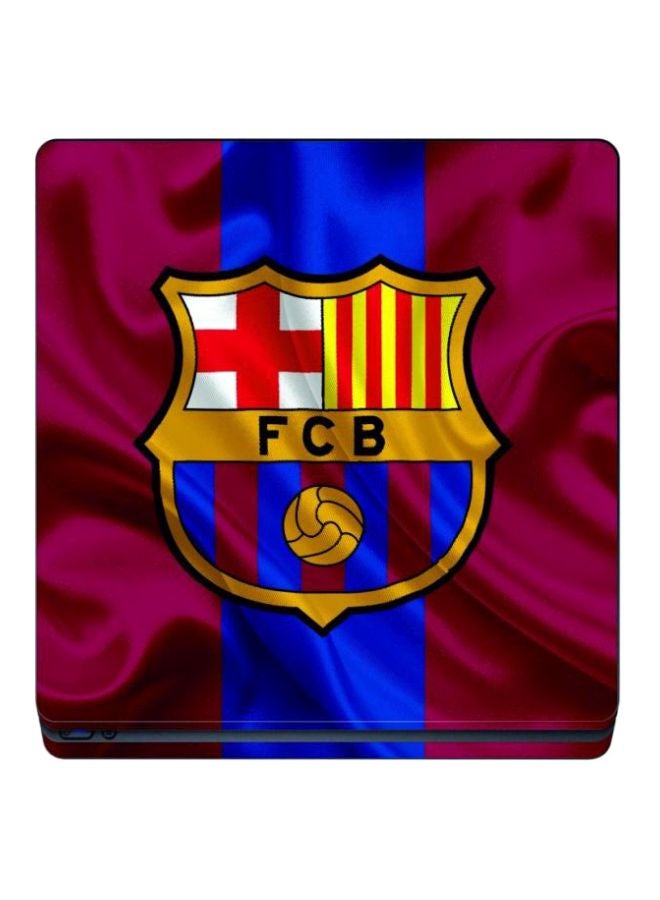 Decalac 6-Piece FCB Football Logo Printed Console And Controller Stickers Set - PlayStation 4 Slim - Image 2