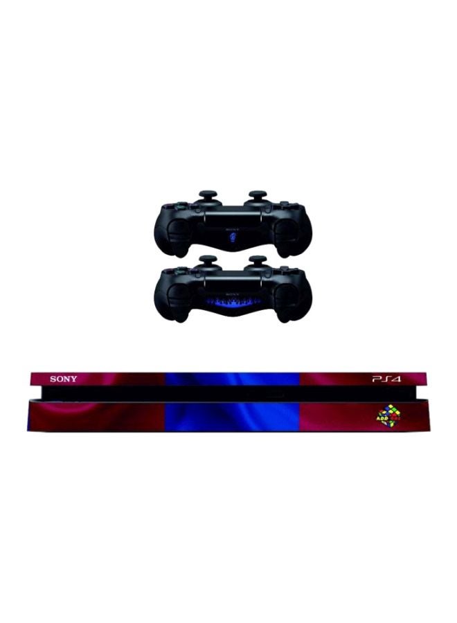 Decalac 6-Piece FCB Football Logo Printed Console And Controller Stickers Set - PlayStation 4 Slim - Image 4