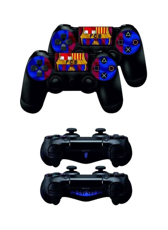 Decalac 6-Piece FCB Football Logo Printed Console And Controller Stickers Set - PlayStation 4 Slim - Image 3