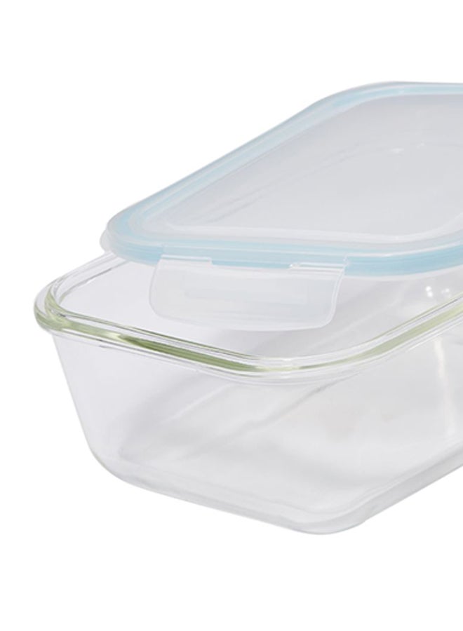 TALIONA - Boro Pro Rectangular Food Storage Container With Lid Blue/Clear 1860ml - Image 1