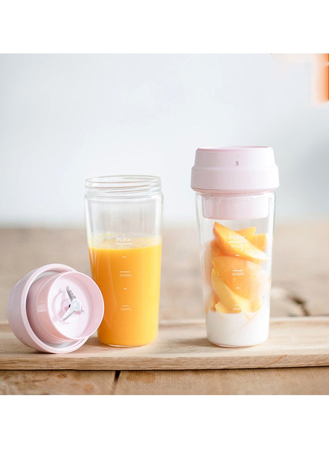 Xiaomi 17 PIN Star Fruit Cup Portable Juicer Pink/Clear 400ml - Image 3