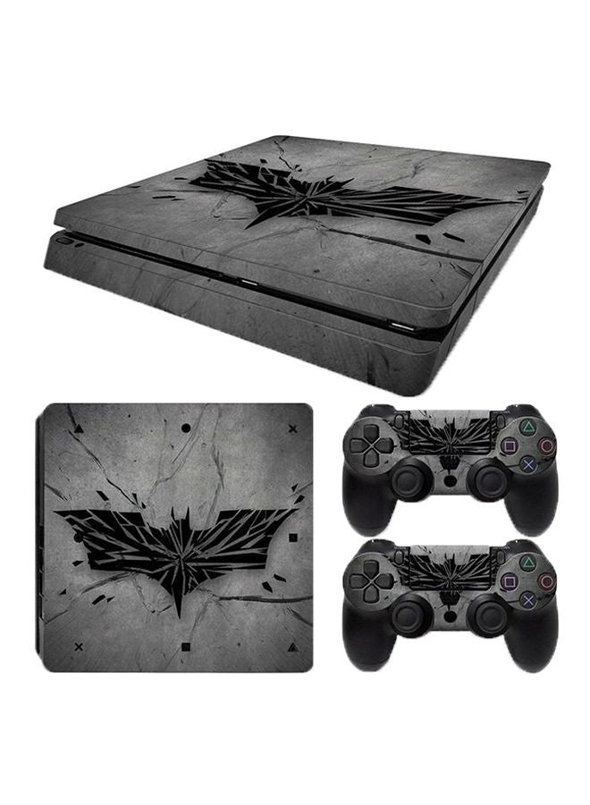 SEEKYOU 3-Piece Bat Printed Gaming Console And Controller Sticker Set For PlayStation 4 Slim - Image 1