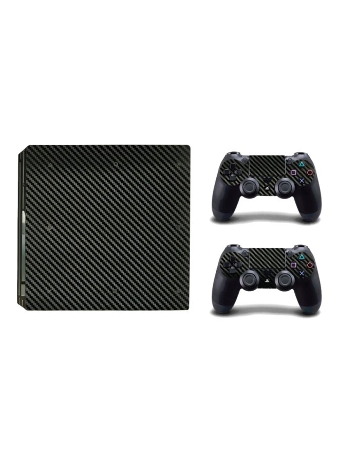 3-Piece Gaming Console And Controller Sticker Set For PlayStation 4 Pro