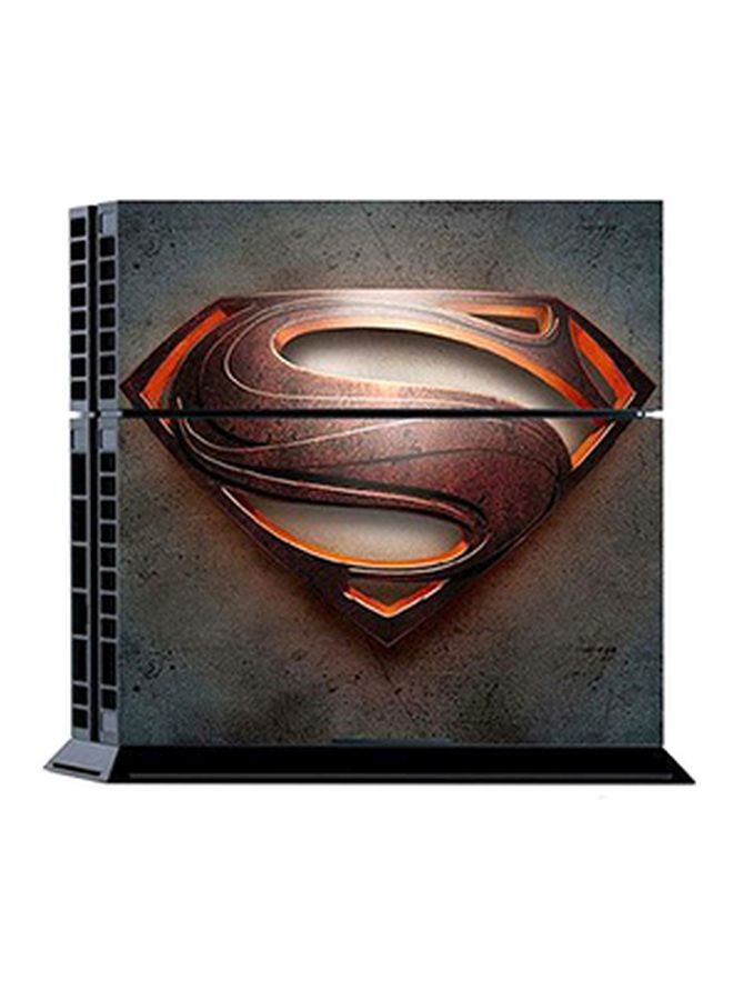 Vinyl Decal - 4-Piece Superman Themed Console And Controller Sticker For Sony PlayStation 4 - Image 1