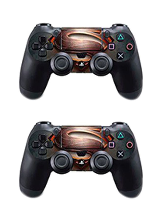 Vinyl Decal - 4-Piece Superman Themed Console And Controller Sticker For Sony PlayStation 4 - Image 1