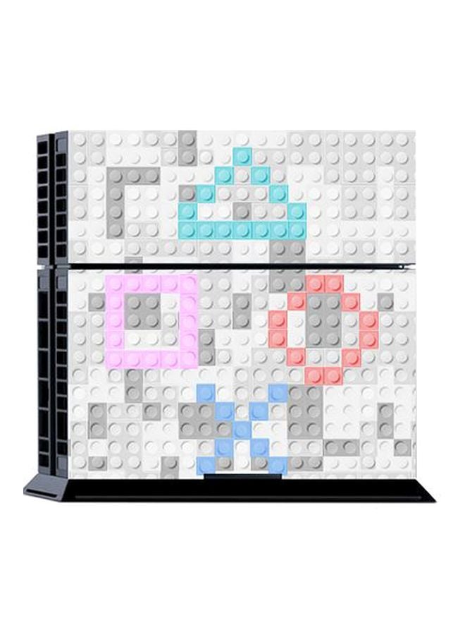 Vinyl Decal 4-Piece Colors Lego Themed Console And Controller Sticker For Sony PlayStation 4  - Image 2