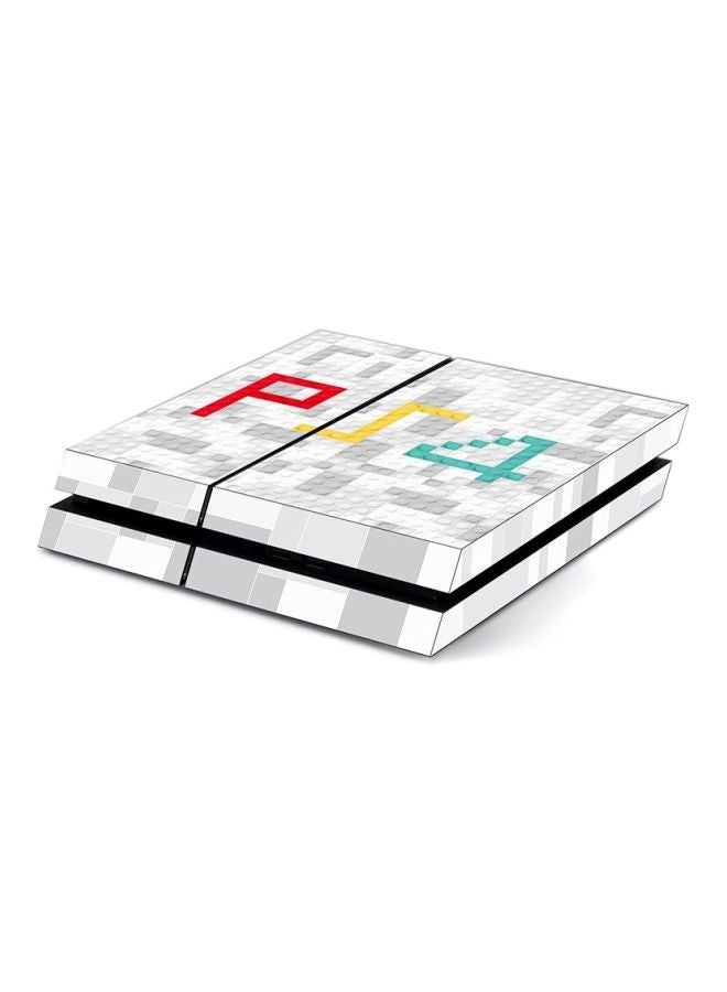 Vinyl Decal 4-Piece Colors Lego Themed Console And Controller Sticker For Sony PlayStation 4  - Image 4