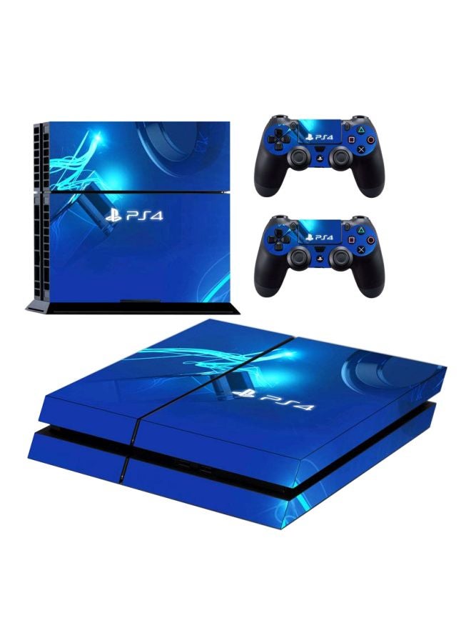 Vinyl Decal 4-Piece Printed Console And Controller Sticker For Sony PlayStation 4 - Image 1