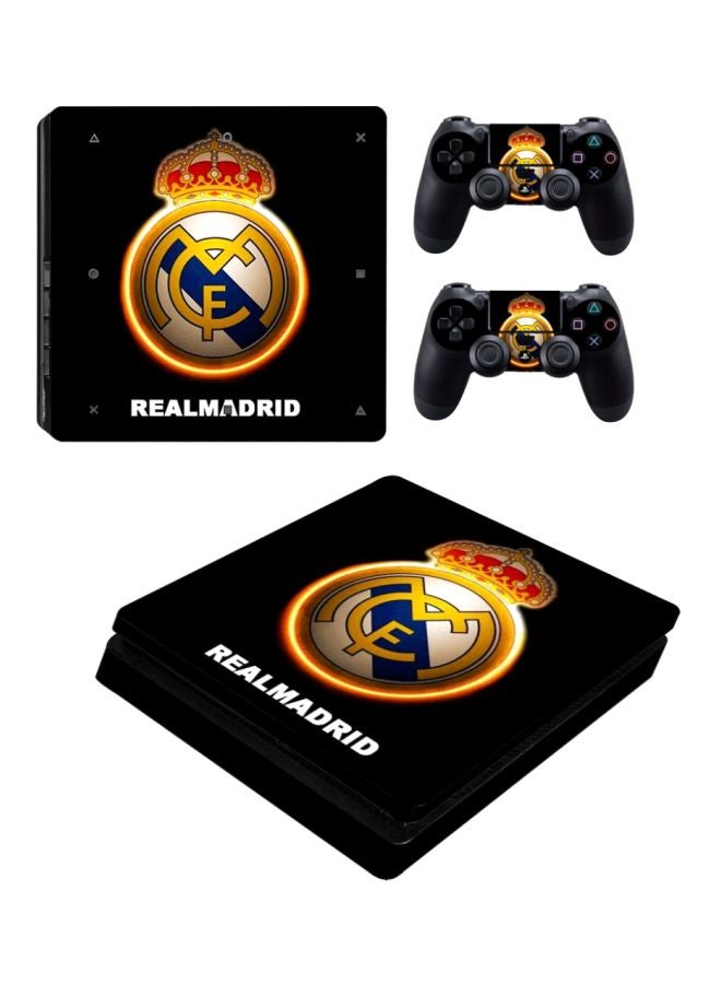 Vinyl Decal 4-Piece Real Madrid Logo Printed Sticker For PlayStation 4  - Image 1