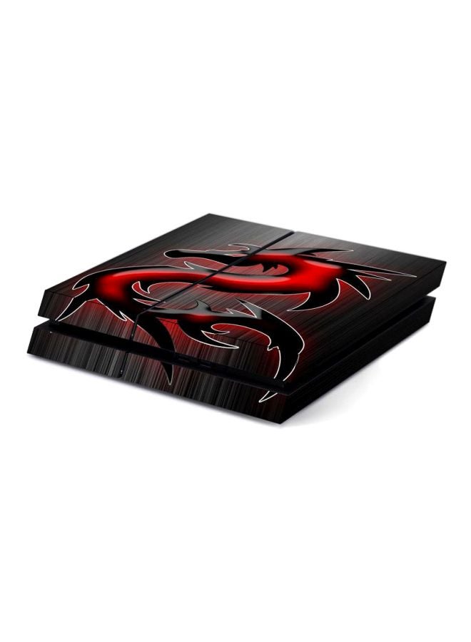 Vinyl Decal 4-Piece Dragon Printed Sticker For PlayStation 4 - Image 2
