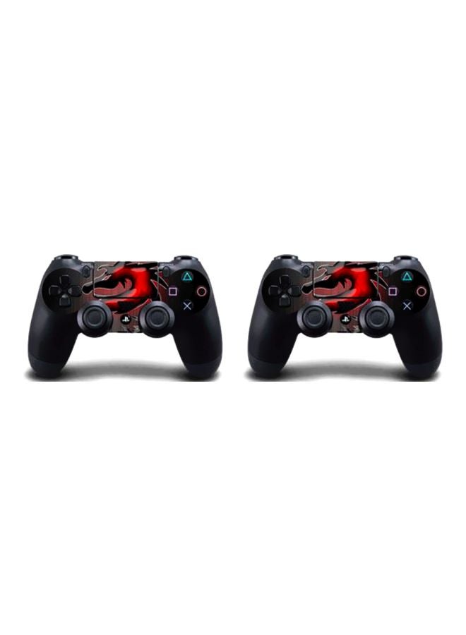 Vinyl Decal 4-Piece Dragon Printed Sticker For PlayStation 4 - Image 4
