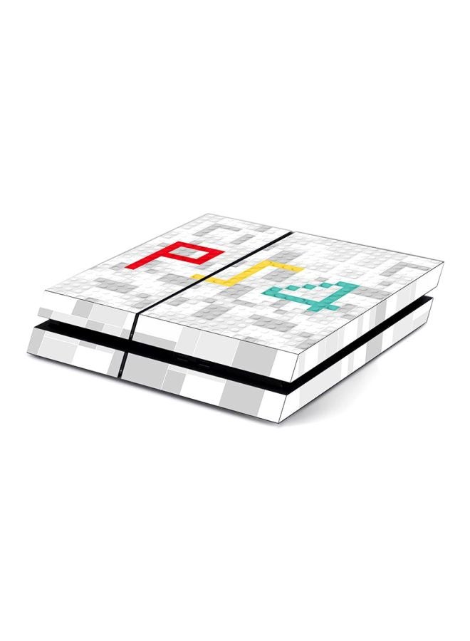 Vinyl Decal - 4-Piece Colors Lego Themed Console And Controller Sticker For PlayStation 4 - Image 1