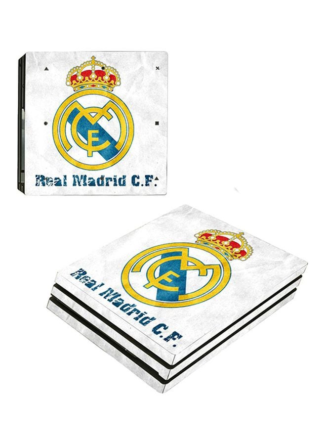 4-Piece Real Madrid Themed Console And Controller Sticker For PlayStation 4