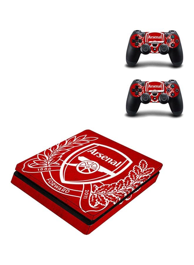 Vinyl Decal - 4-Piece Arsenal FC Themed Console And Controller Sticker For PlayStation 4 - Image 1
